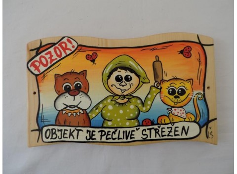 Cedule na plot-úsměvná